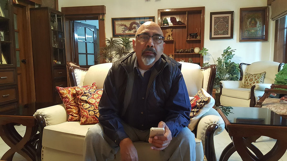 Former Punjab Police Additional Director-General of Police (Intelligence) Shashi Kant who has taken on the drug mafia, at his Chandigarh residence. (Photo: Chandan Nandy)
