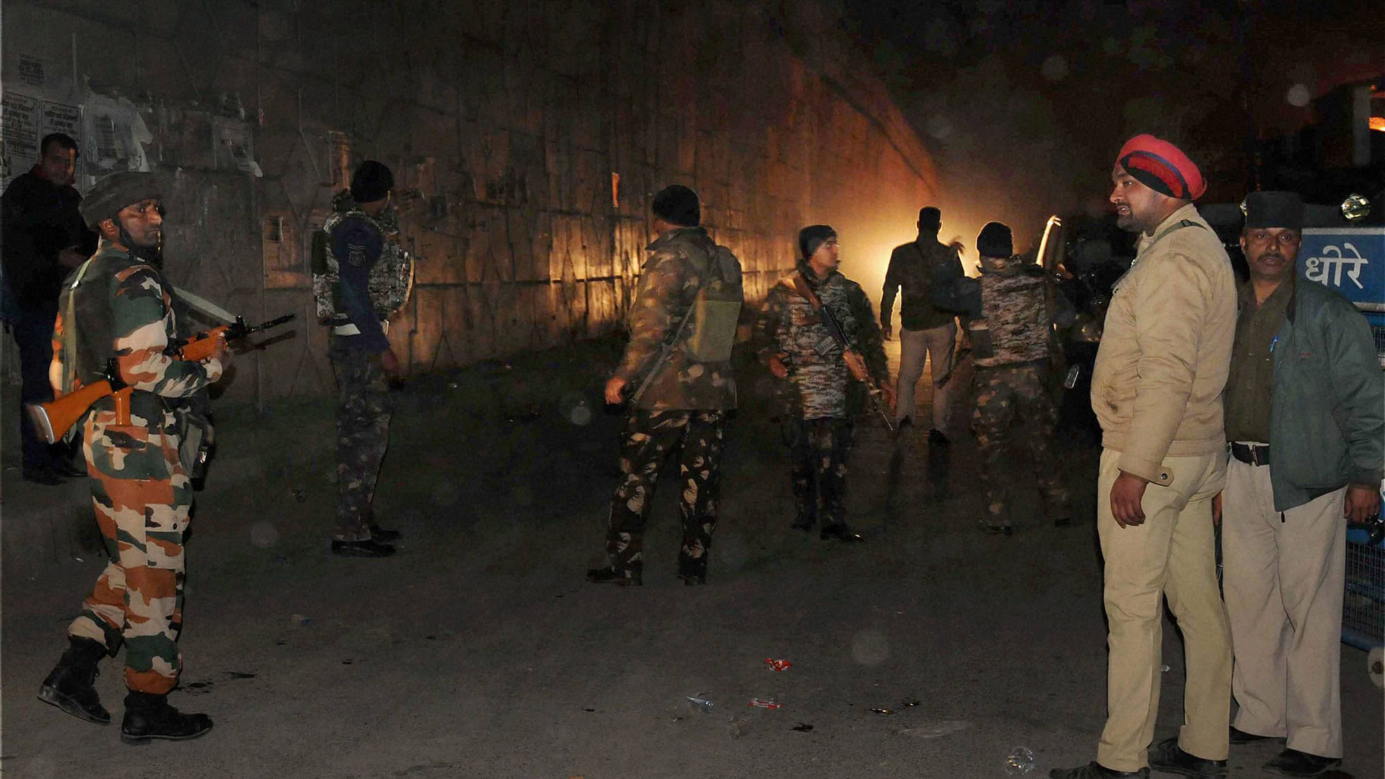Security forces personnel during their operation against the
militants in Pathankot. (Photo: PTI)