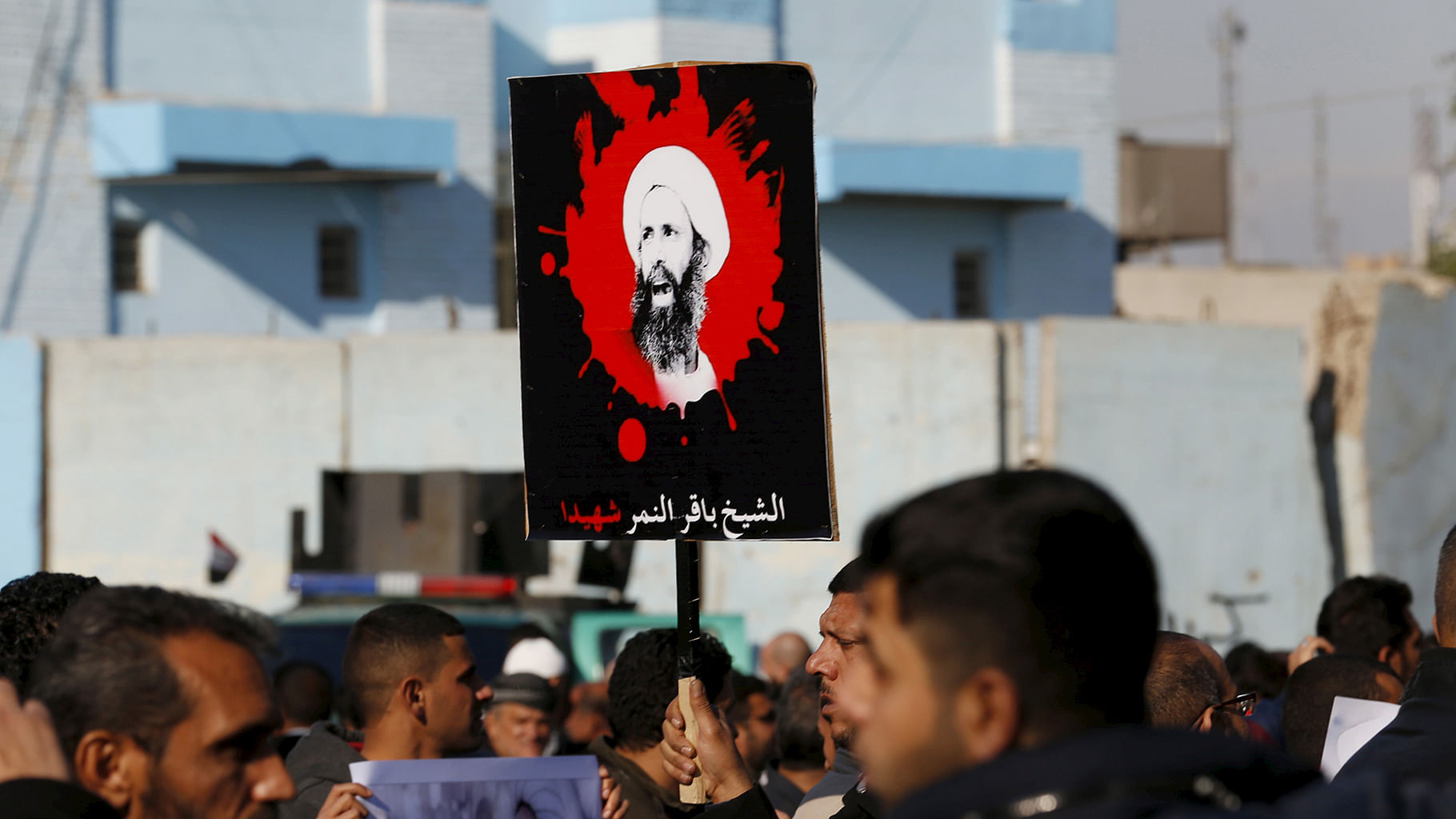 Supporters of Shi’ite cleric Moqtada al-Sadr protest against
the execution of Shi’ite Muslim cleric Nimr al-Nimr in Saudi Arabia. (Photo: Reuters)