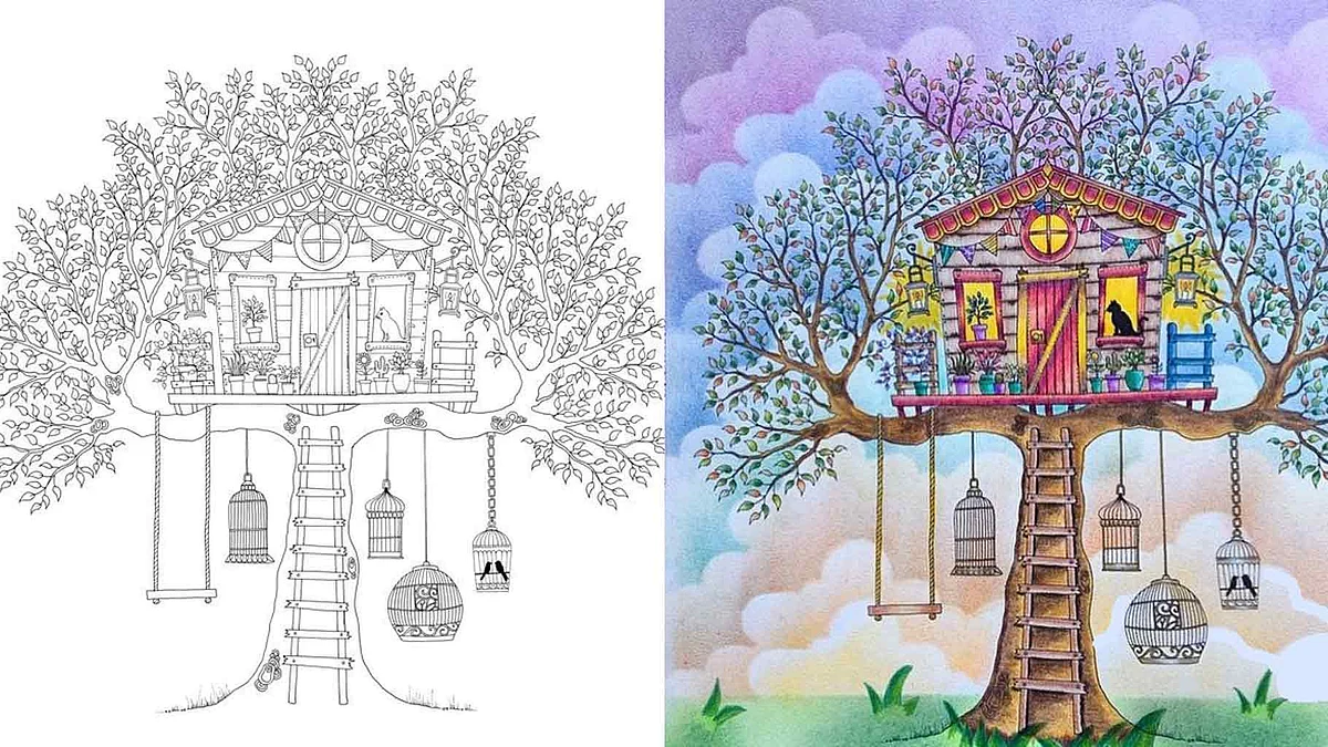 Adult colouring books are enjoying a boom. Look at this illustration from the hugely successful adult colouring book, ‘Secret Garden’, which has sold more than two million copies worldwide (Pinterest/@<a href="https://www.pinterest.com/camymartins/">Camila Martins</a>)
