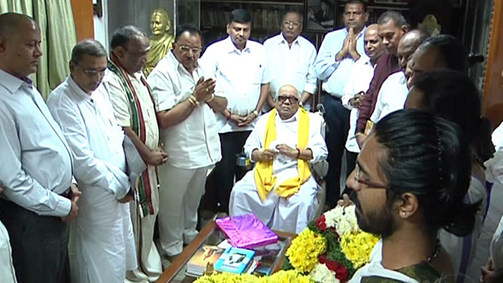 DMK patriarch Karunanidhi has maintained that he is an atheist. (Photo Courtesy: The News Minute)