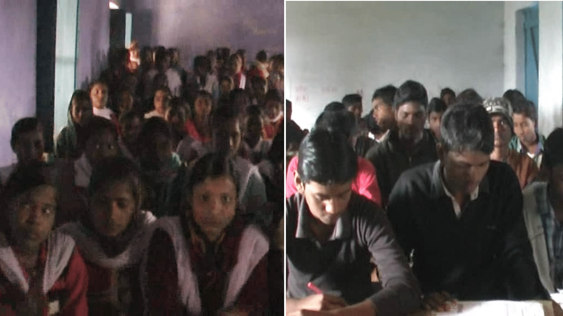 In a government high school in Saran, Bihar classes are being held for girls and boys along odd-even model. (Photo altered by: <b>The Quint</b>)