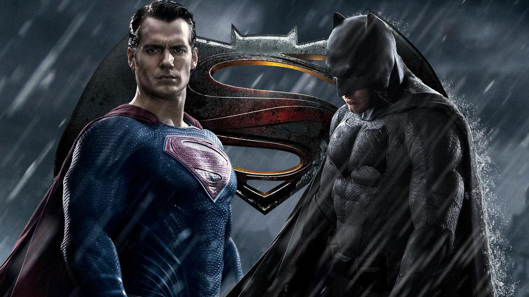 Movie poster of <i>Batman v Superman: Dawn of Justice.</i>