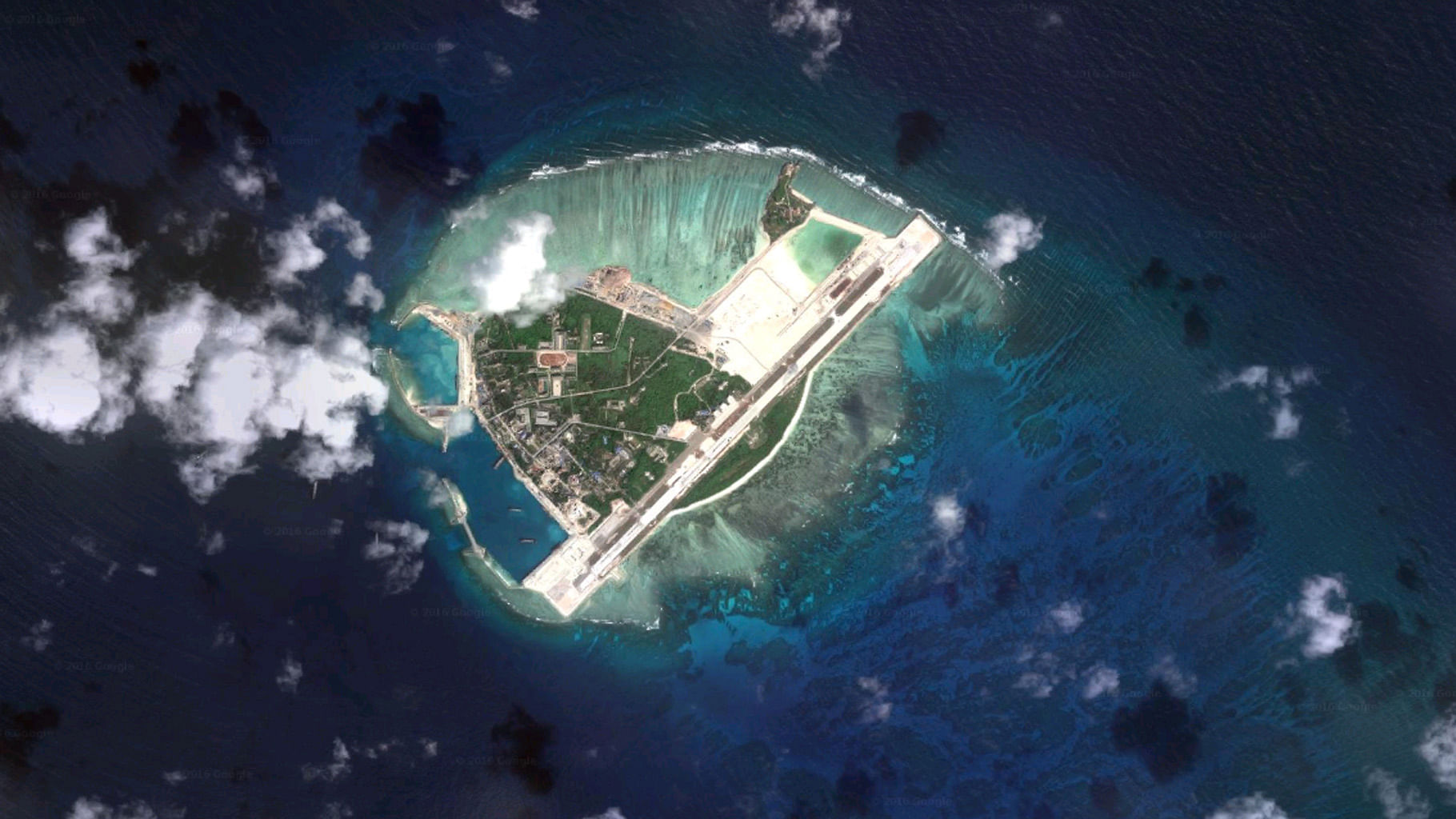China launched the missile from the disputed Woody Island in the South China Sea. (Photo Courtesy: Google Maps)