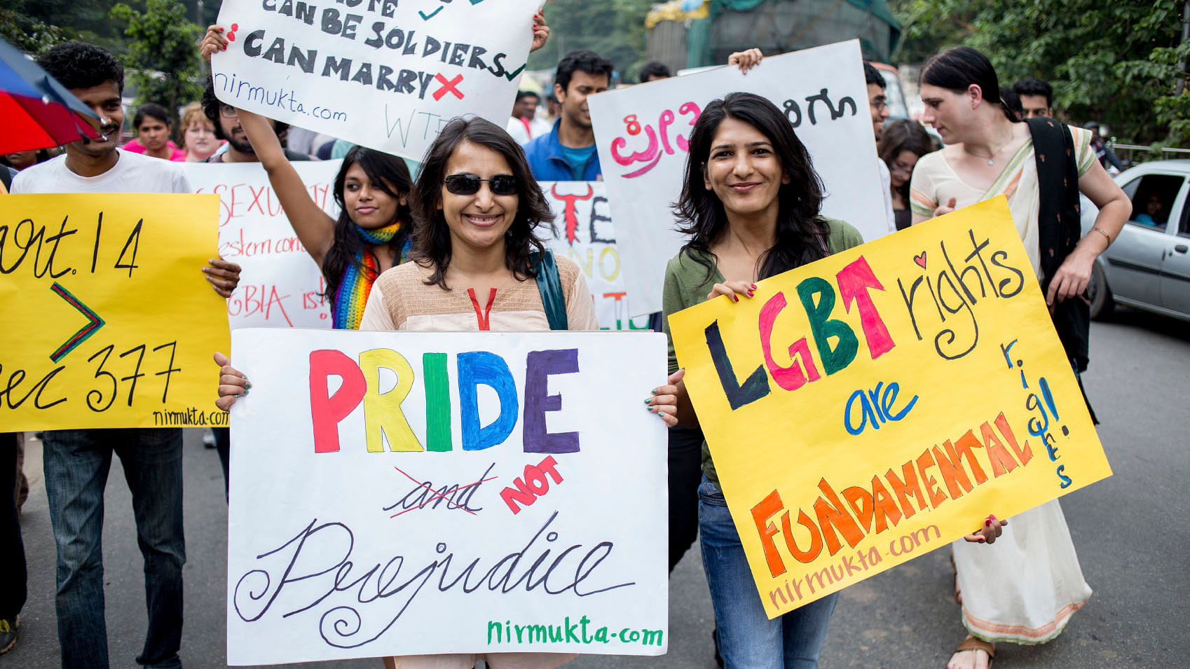 Image of an LGBTQ rights protest used for representational purpose.