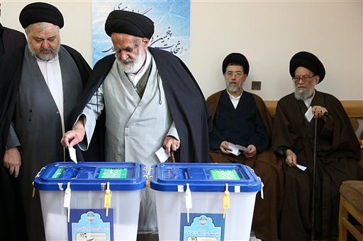 Millions thronged polling stations to vote for Parliament and the Assembly of Experts  for Iran.