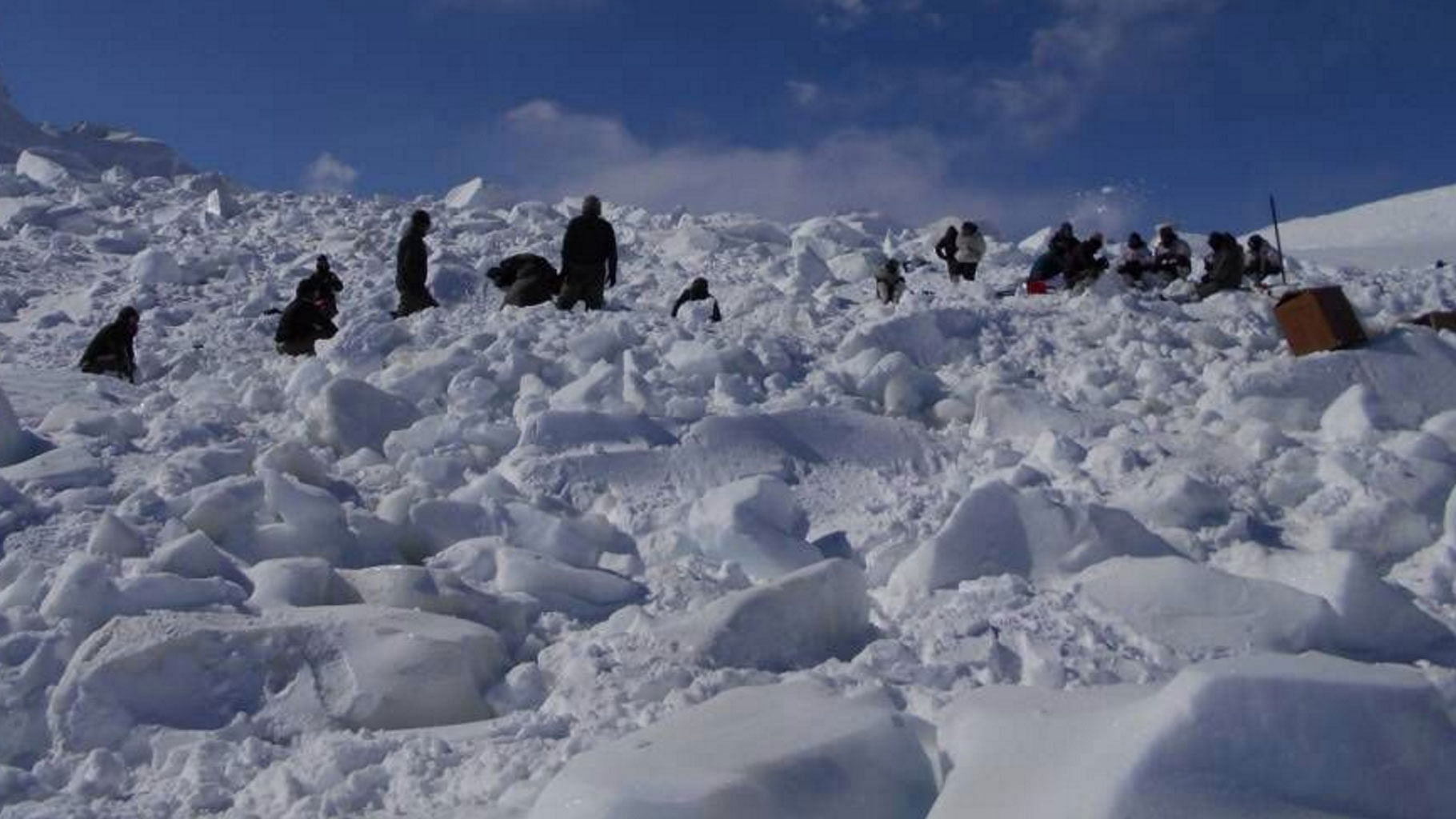 A file photo of rescue operations underway post the avalanche. (Photo: ANI)