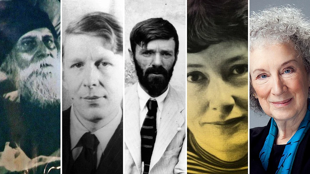 Tagore, Auden, Lawrence, Levertov and Atwood. (Photo: <b>The Quint</b>)