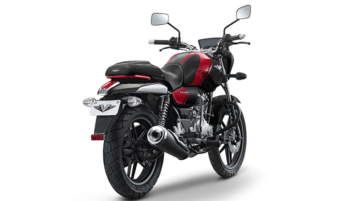 The 150cc Bajaj V has been made from the metal used in INS Vikrant, which will hit the showrooms in March.