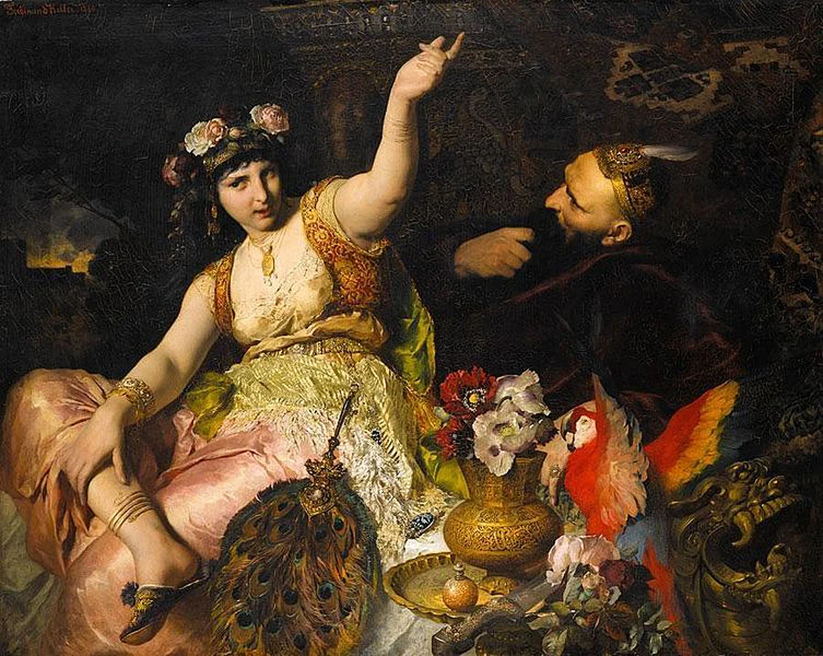 Scheherazade and Shahryar, by Ferdinand Keller, 1880. (Photo Courtesy: Wikimedia Commons)