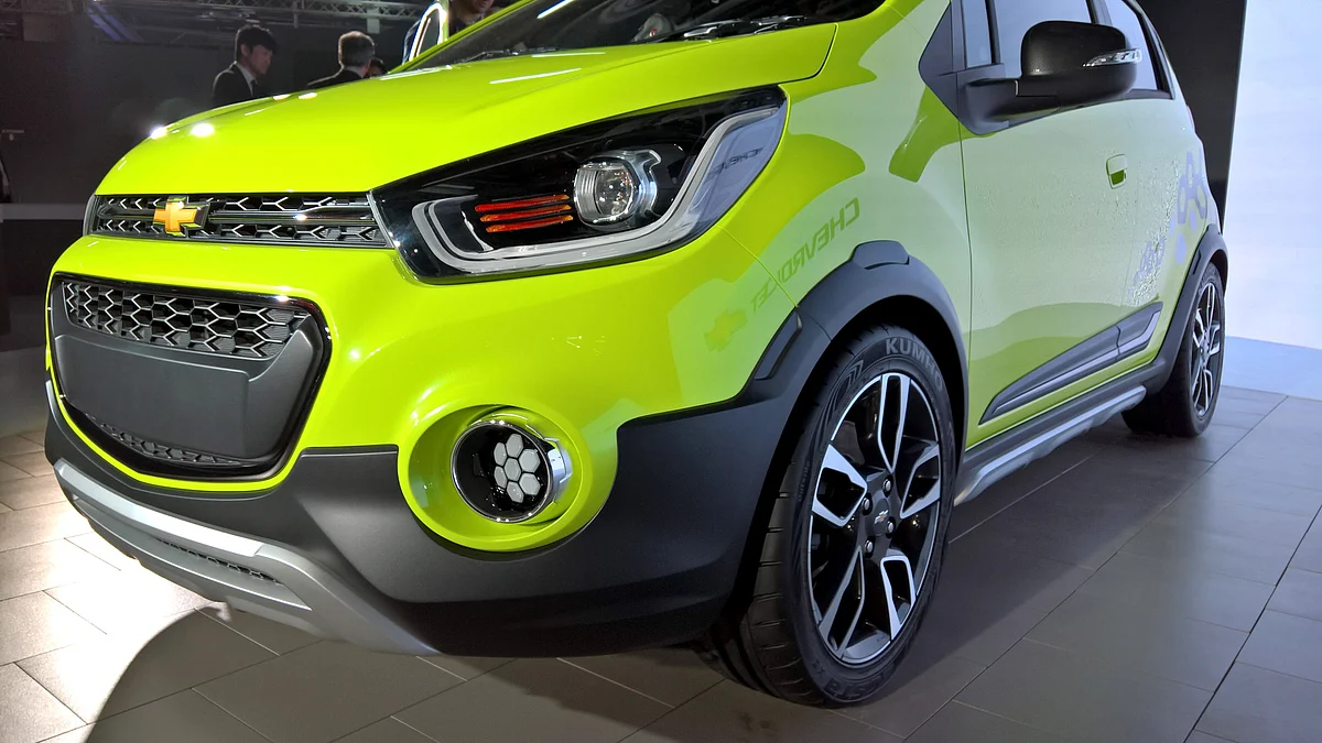 Chevrolet Beat Active at 2016 Delhi Auto Expo. (Photo: <b>The Quint</b>)
