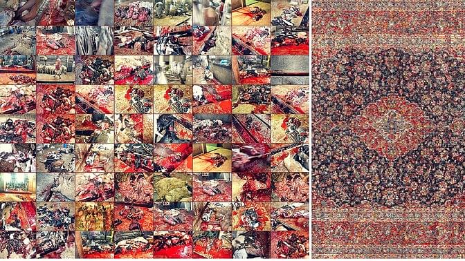 Red Carpet by Rashid Rana. (Photo: Saatchi Gallery)