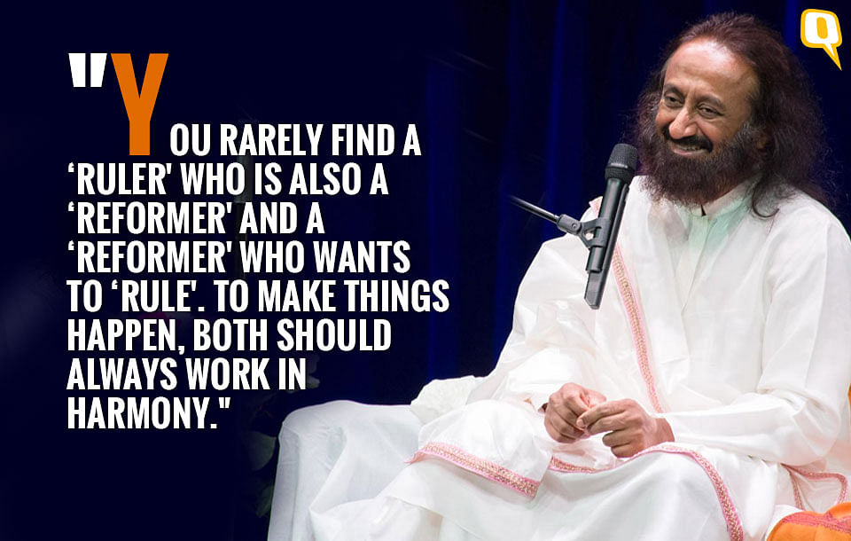 Sri Sri Ravi Shankar Speaks to The Quint on homosexuality, controversies around gurus and a religion-free society. 