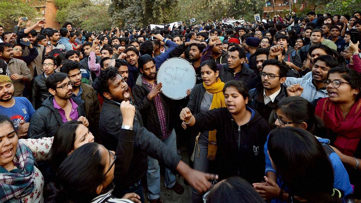 Paranoid branding of a few  students as anti-national reflects  the government’s perverse perception of  patriotism.