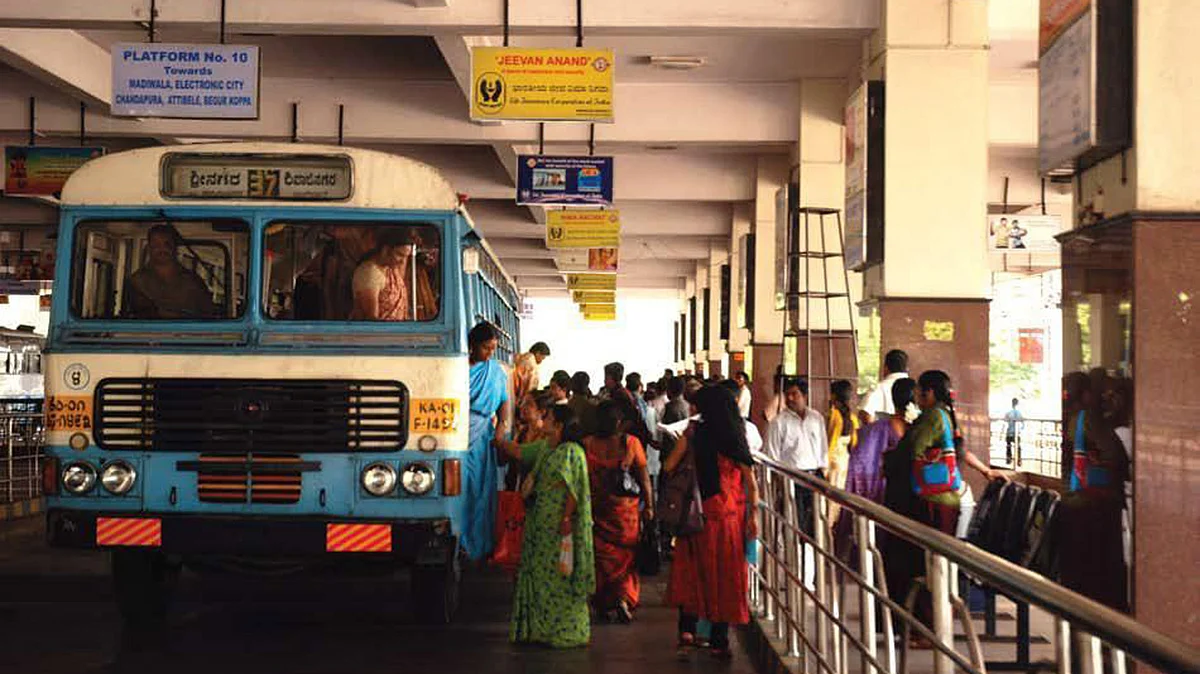 A BMTC/KSRTC bus. Photo used for representation.