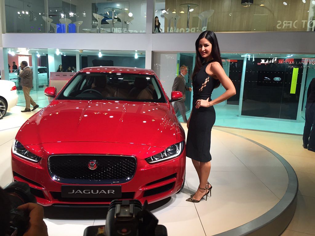  Jaguar Land Rover’s all-new luxury car XE launched by Bollywood actor Katrina Kaif at the Delhi Auto Expo 2016. 