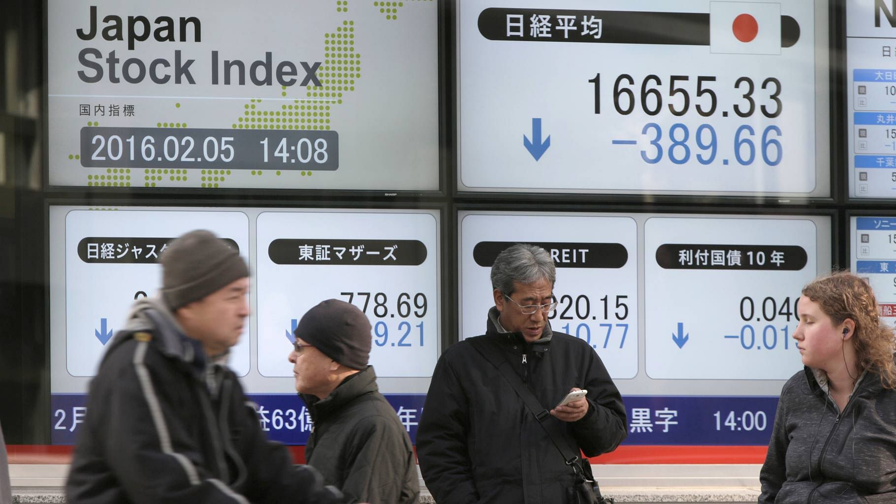 Japan’s stock market Nikkei, Tokyo. (Photo: AP)