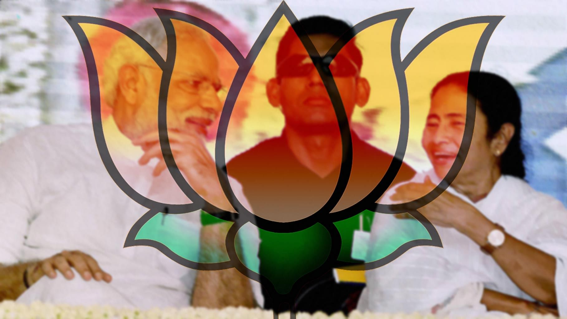 The BJP plans to highlight regional leaders for the upcoming polls in Bengal. (Photo: <b>The Quint</b>)
