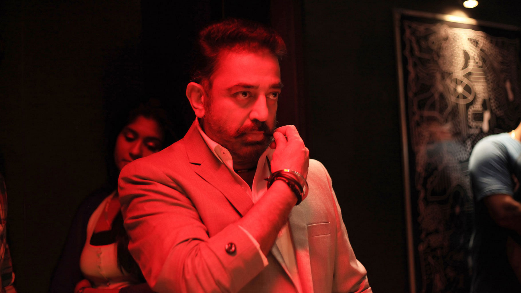 Kamal Haasan on the sets of <i>Thoongavanam</i>