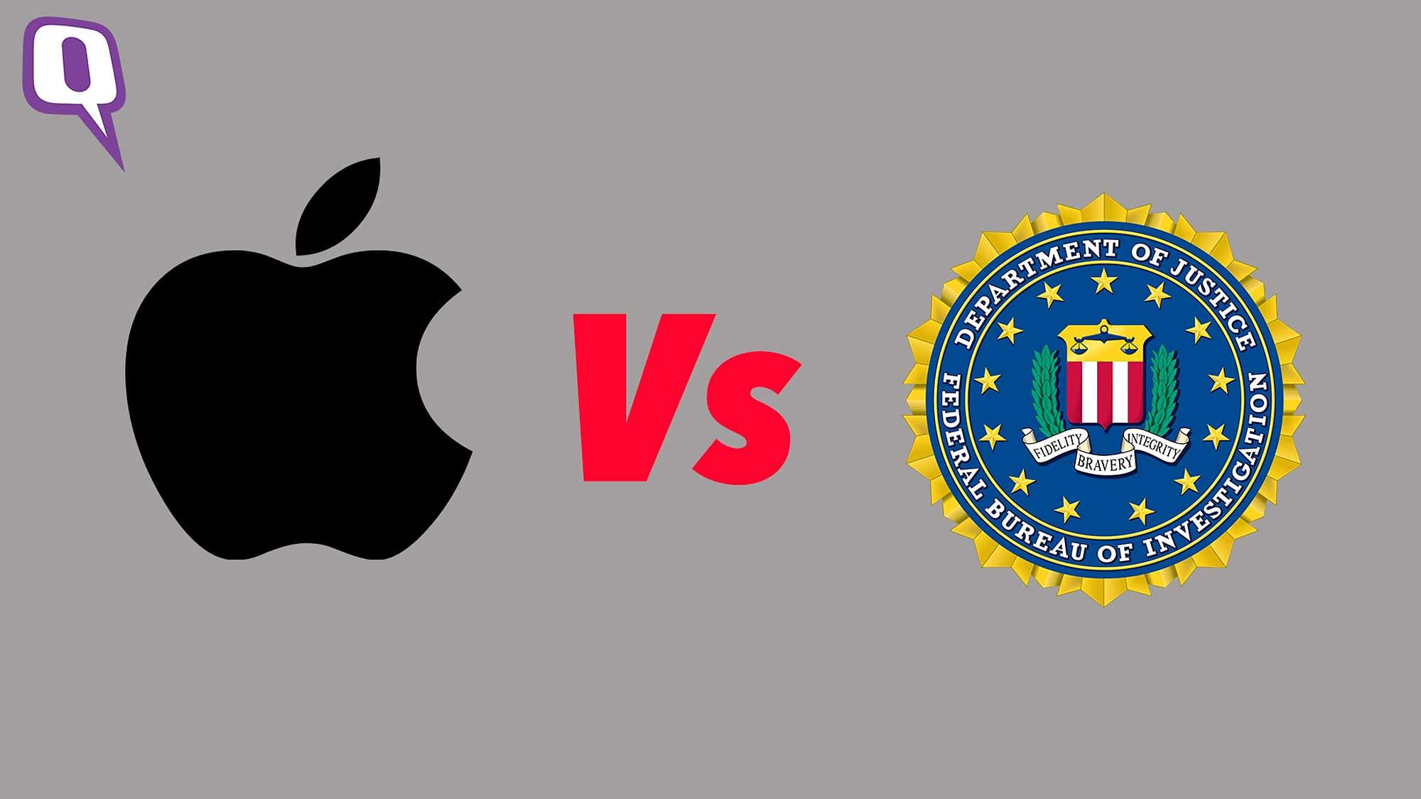 Apple Vs FBI and the case of unlocking an encrypted phone. (Photo: <b>The Quint</b>)