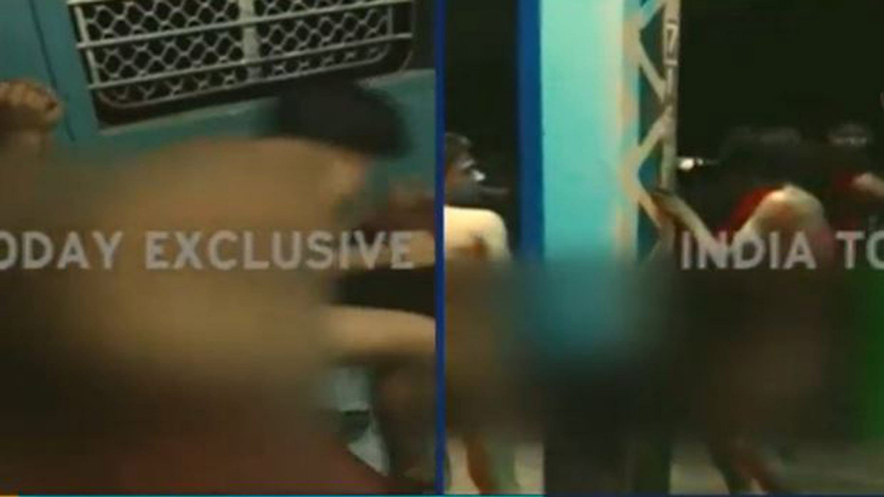 

Two teenagers were stripped and assaulted on a Mumbai local for allegedly stealing mobile phones. (Photo Courtesy: India Today Screengrab)