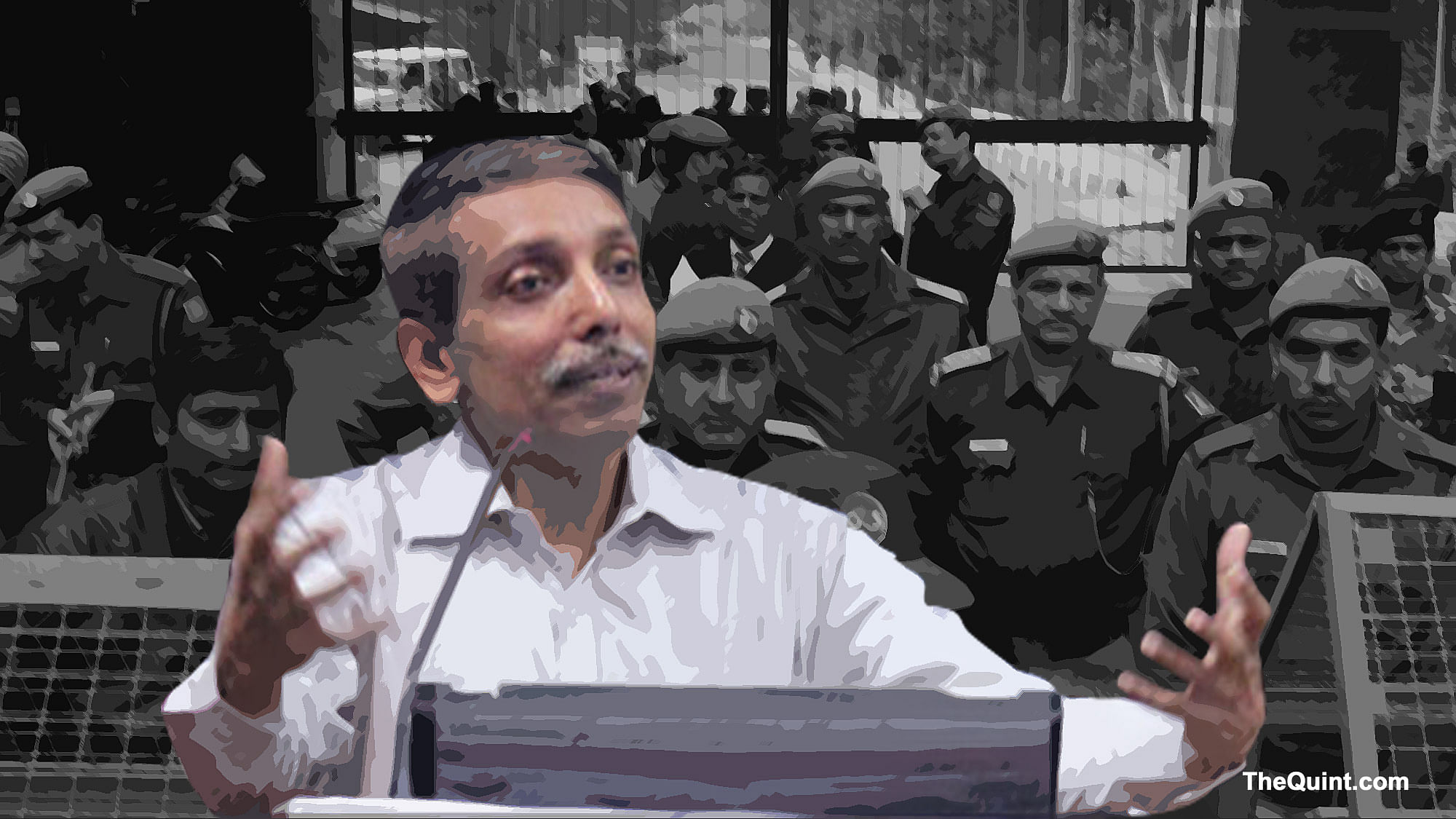Is Prof M Jagdeesh Kumar being unfairly targeted? (Photo: Image altered by <b>The Quint</b>)