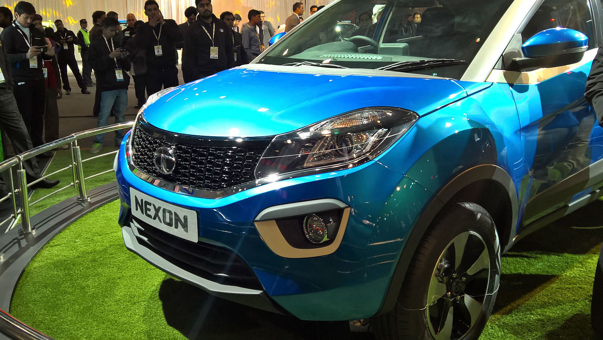 Tata motors showcases the Nexon, Hexa SUV and Kite 5 at the Auto Expo 2016.