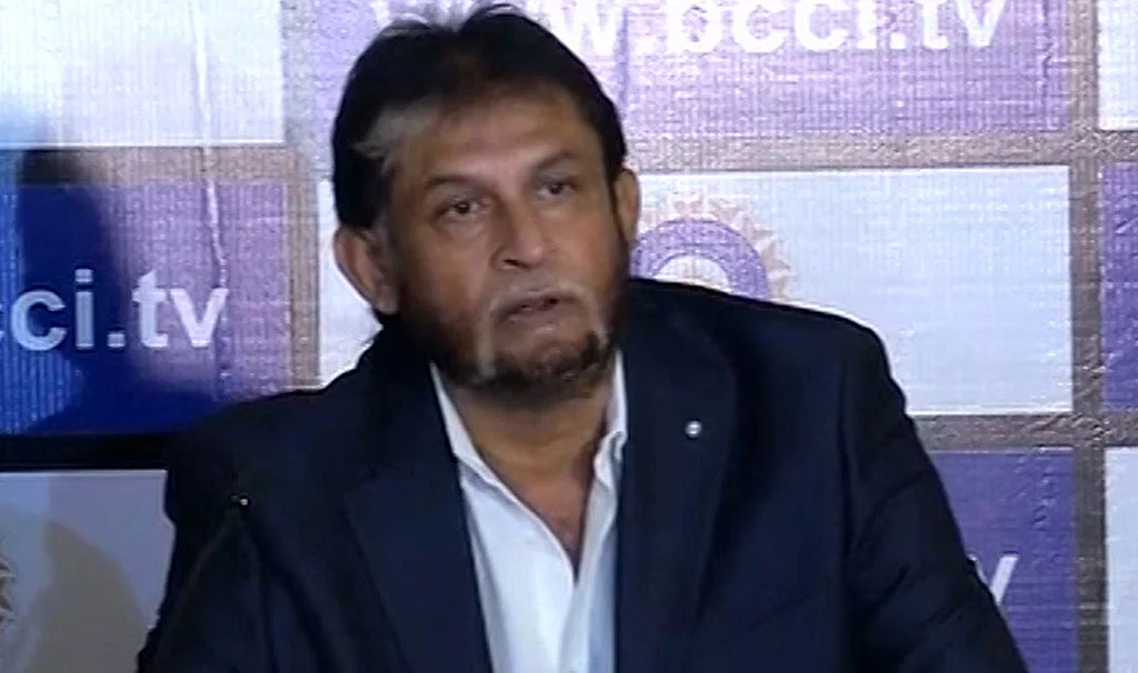Sandeep Patil attends the press conference after selecting the Indian team for the World T20 and Asia Cup. (Photo: ANI)