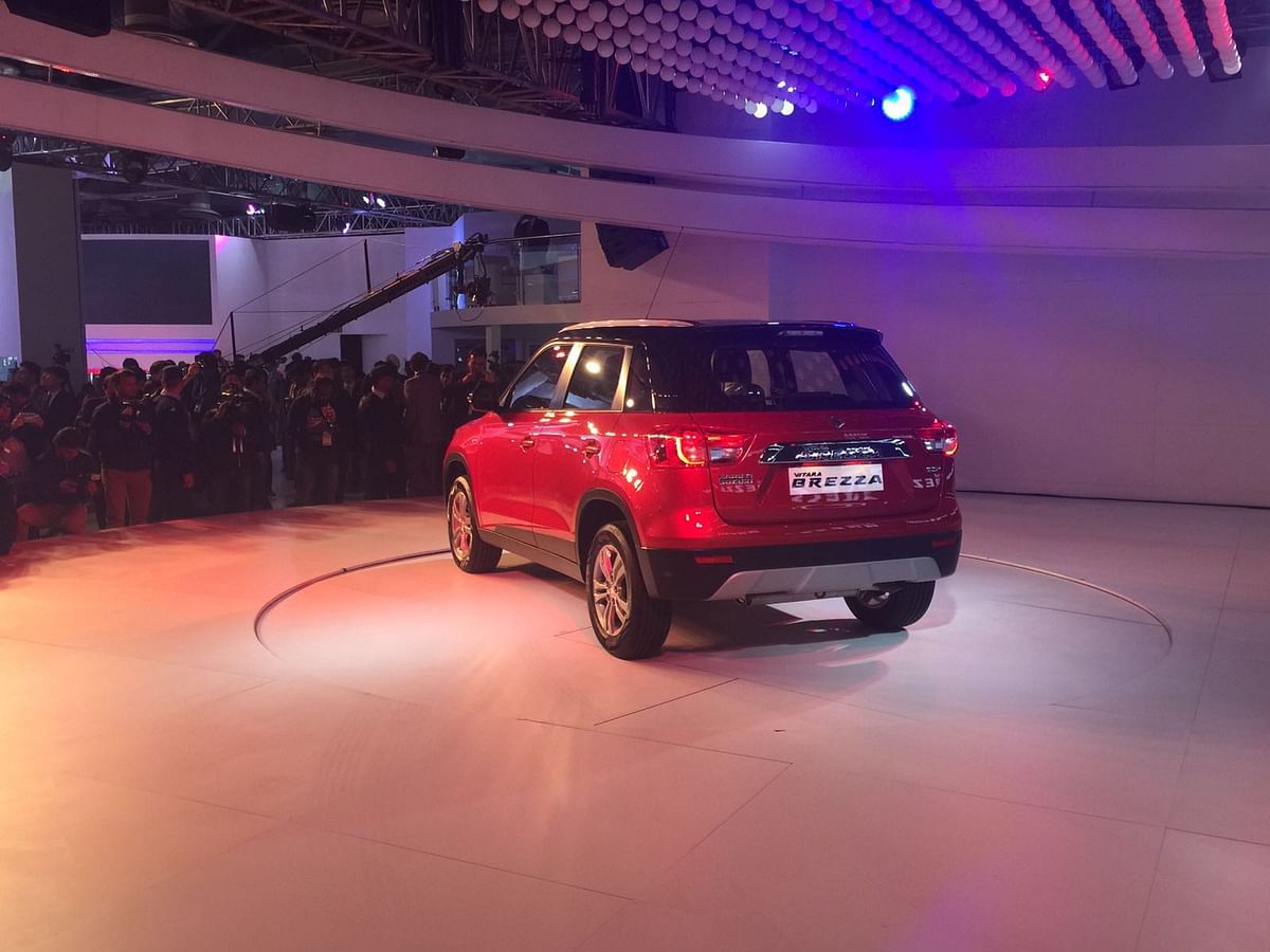 CEO Maruti Suzuki India unveiled the all new Maruti Suzuki Vitara Brezza marking the start of Delhi Auto Expo 2016.