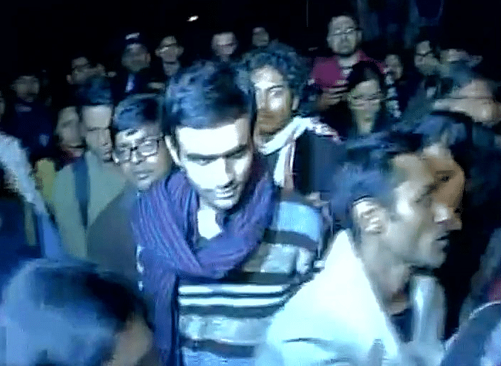 Umar Khaled and Anirban Bhattacharya have surrendered and have been taken to the south campus police station.
