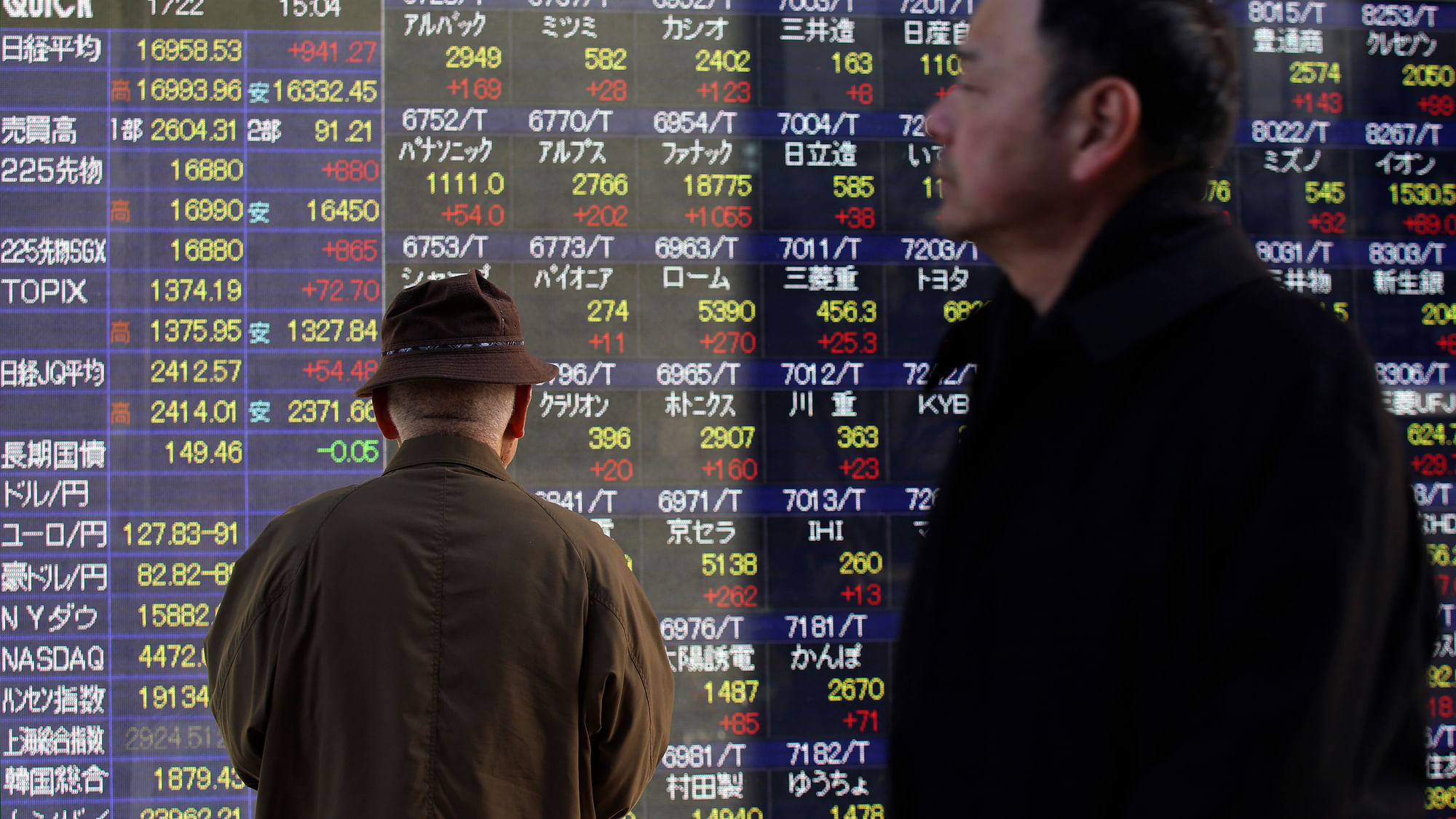 The Shanghai Composite Index eased 2.2 percent in its first session since 5 February.&nbsp;(Photo: AP)