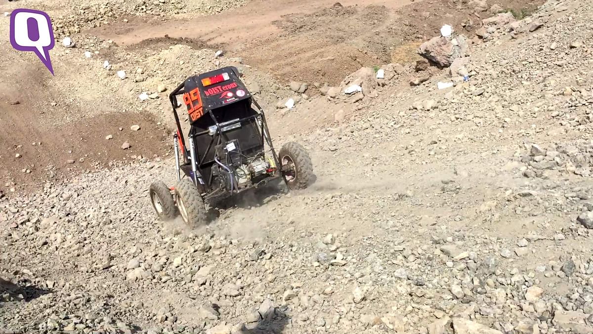 Hundreds of students from across the country came together to race in their hand-built off-road vehicles in Indore.