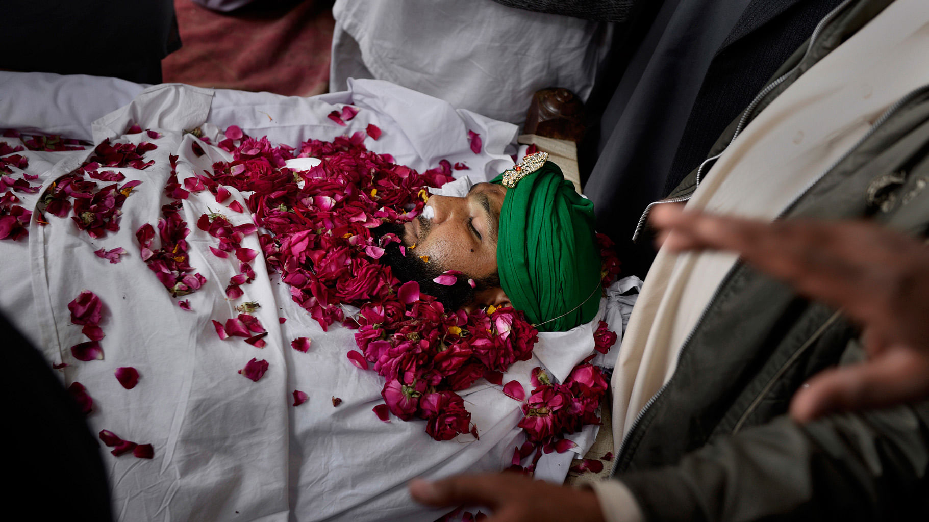 The body of Mumtaz Qadri after his hanging. (Photo: AP)