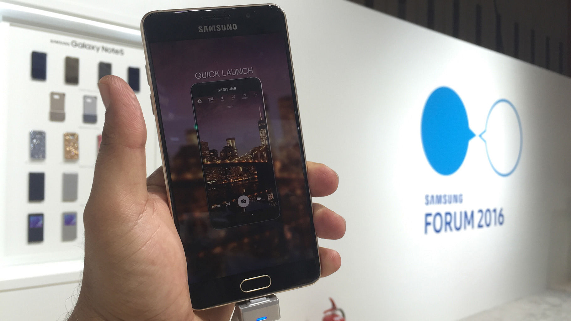

Galaxy A5 launched at the Samsung Forum 2016. (Photo Courtesy: Siddhartha Sharma)