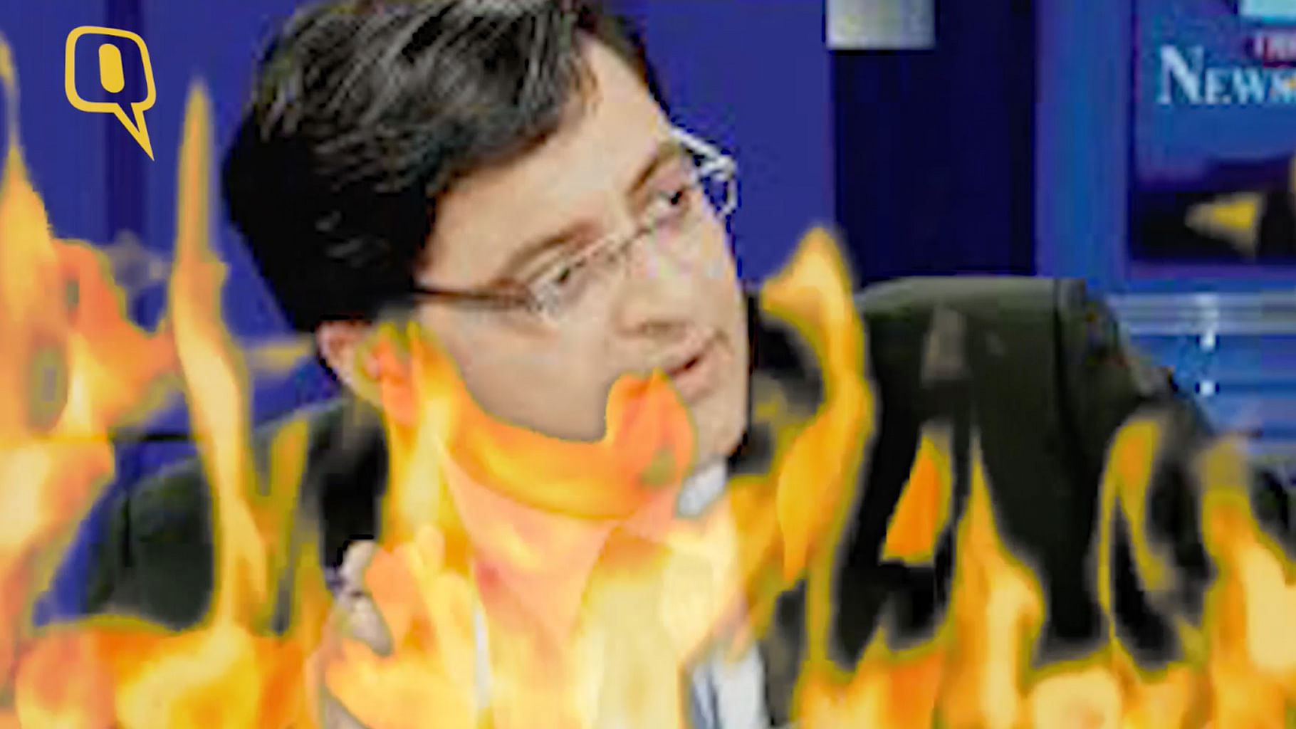 The Quint’s Aakash Joshi has a few burning questions for Arnab Goswami. (Photo: screengrab altered by The Quint)