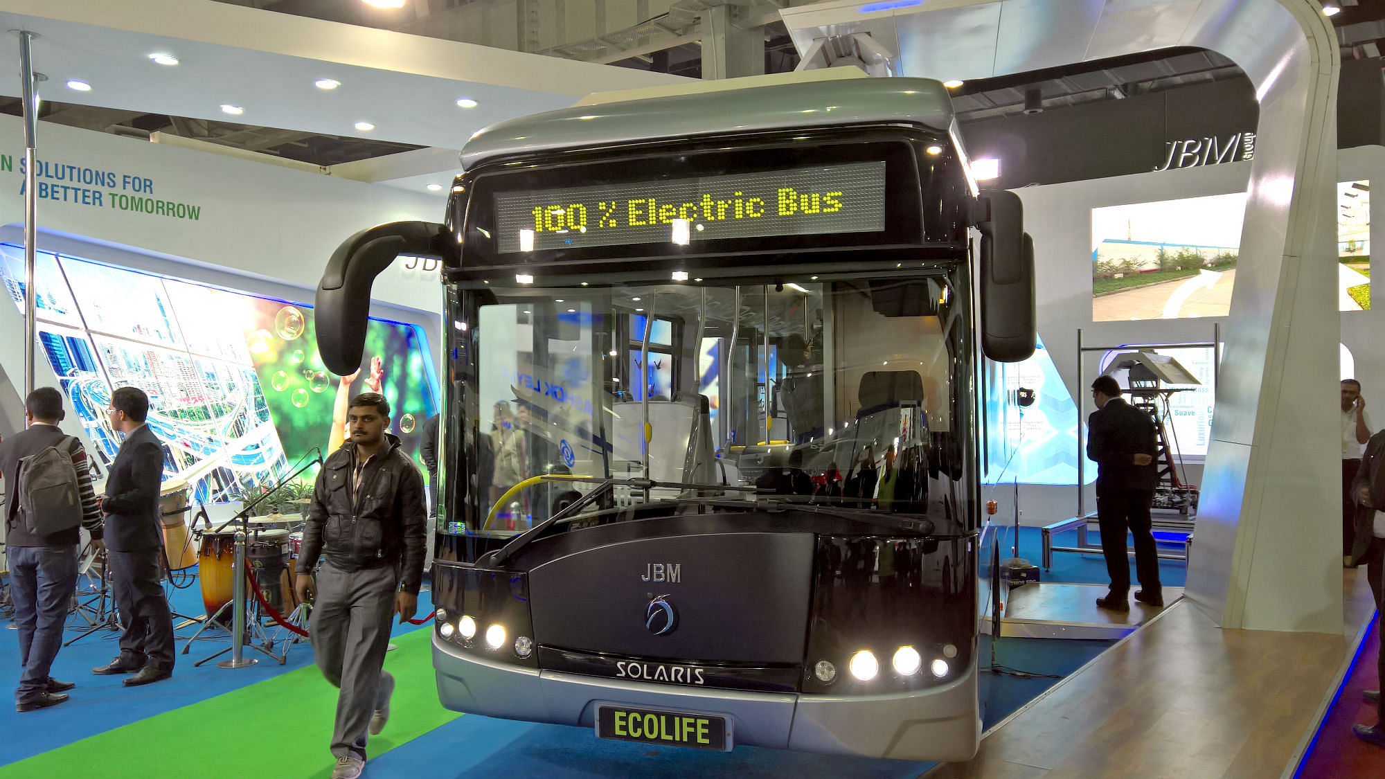 JBM Auto’s Ecolife electric bus. 
