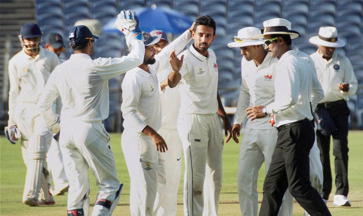 Mumbai won the Ranji Trophy for a record 41st time with a comprehensive innings win over Saurashtra.