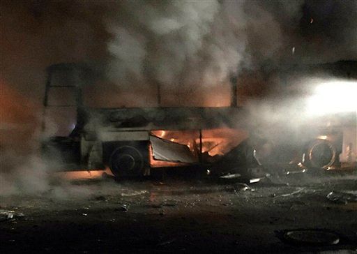 

A car laden with explosives detonated next to military buses in the heart of Ankara, Turkey.