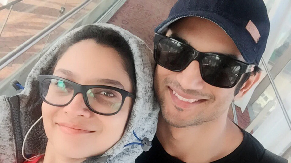 Sushant Singh Rajput with Ankita Lokhande.
