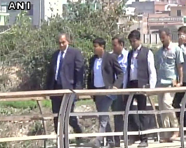 The five member JIT leaves Patyhankot airbase. (Photo: ANI)
