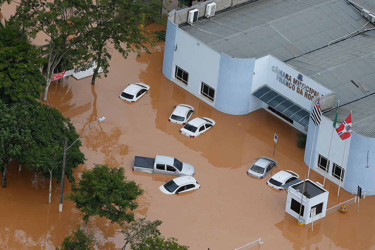 Heavy rains began on Thursday and shut down the international airport for six hours.