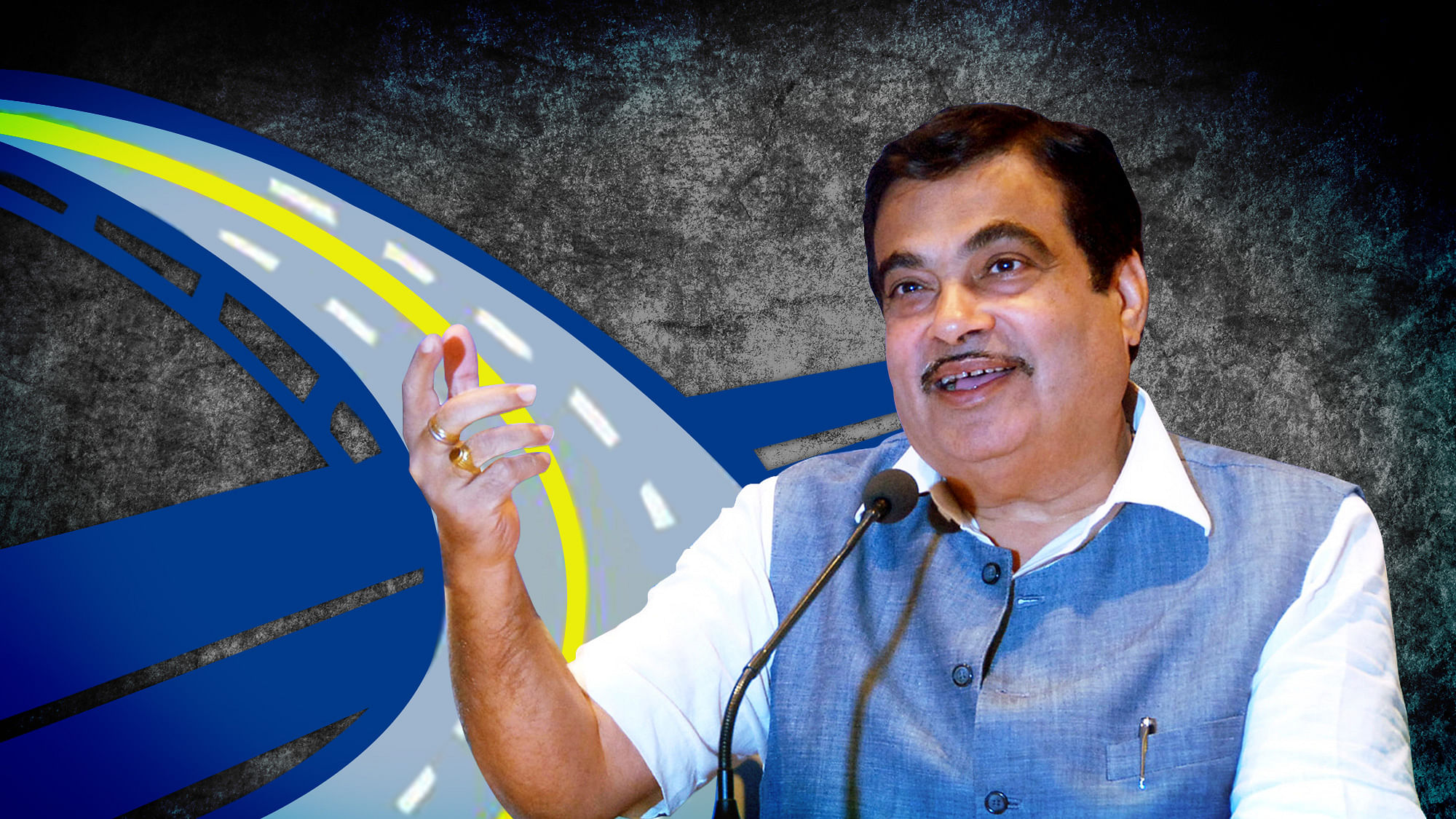 Union road transport minister, Nitin Gadkari, claims that the pace of highway construction has increased by almost ten times under his watch.  (Photo: The Quint)