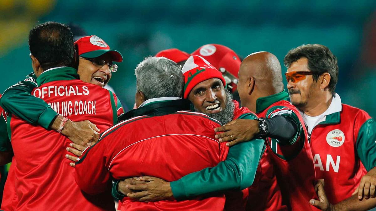 Oman chased down Ireland’s 155 to win the World T20 Group A qualifying match.