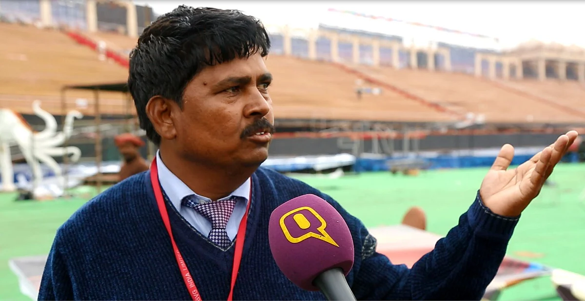Om Prakash of BVG India Limited talks to <b>The Quint. </b>(Photo: Sanjoy Deb)