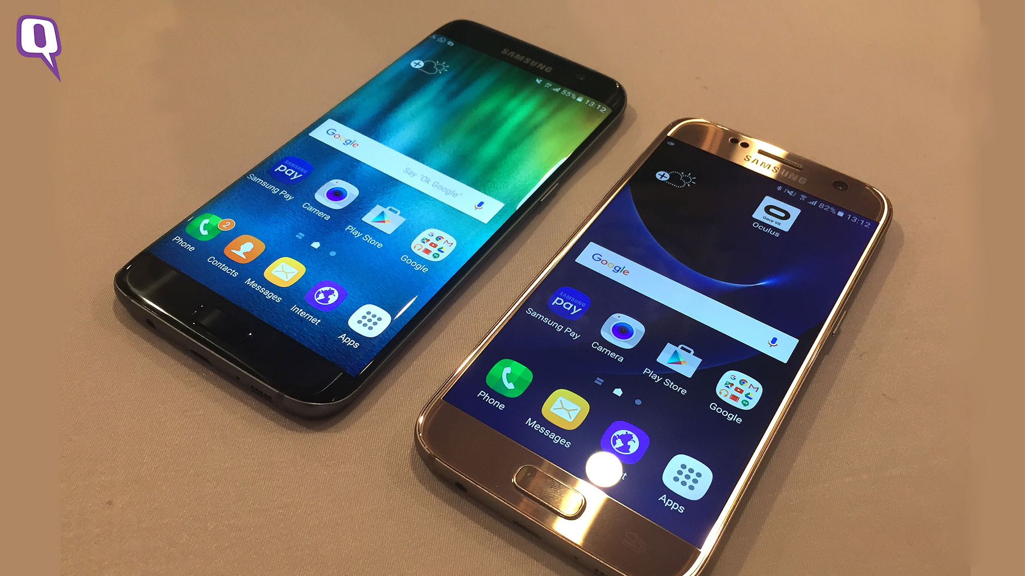 Samsung Galaxy S7 and Galaxy S7 Edge. (Photo: <b>The Quint</b>)