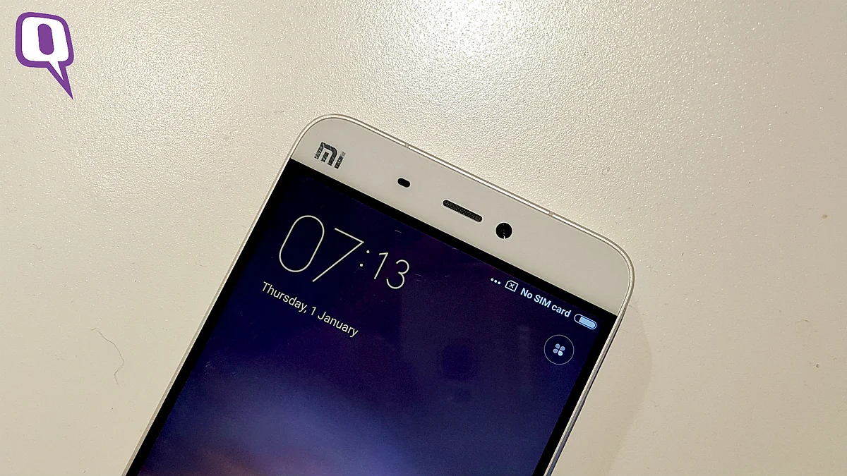 Xiaomi Mi 5 also has a 5-megapixel front camera. (Photo: The Quint) 