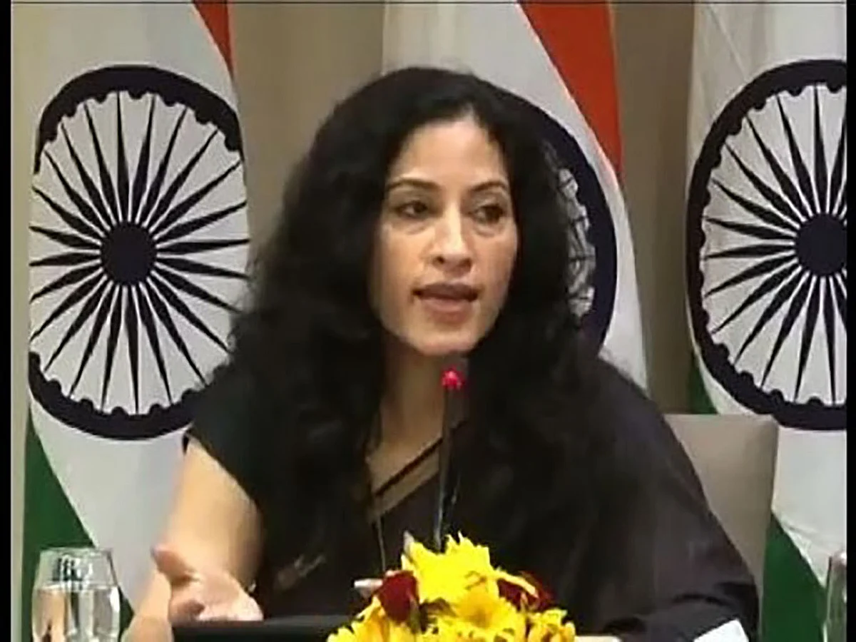 Nandini Singla, joint secretary (Europe West), External Affairs Ministry. (Photo Courtesy: <a href="https://www.youtube.com/watch?v=_6VgQ2oa1O4">YouTube</a>screengrab)