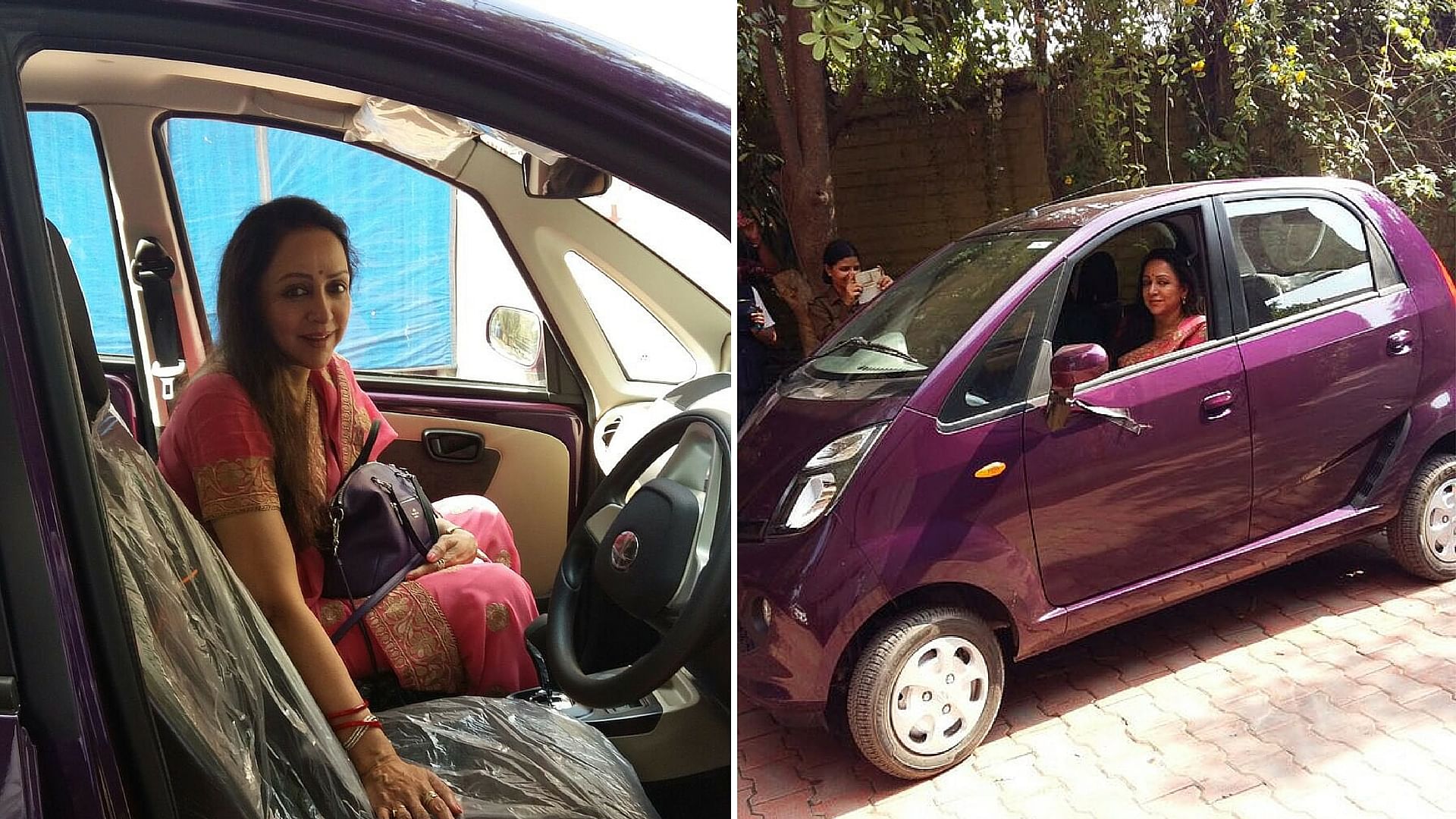 Bollywood Dream Girl Hema Malini Buys a Nano to Drive to Work
