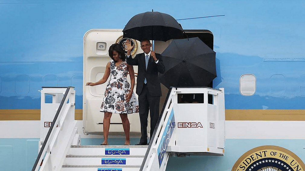 US President Barack Obama arrives in Cuba. (Photo: AP)