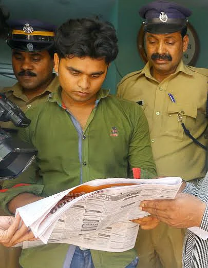 Mofijul in police station. (Photo Courtesy: <i>The News Minute</i>)